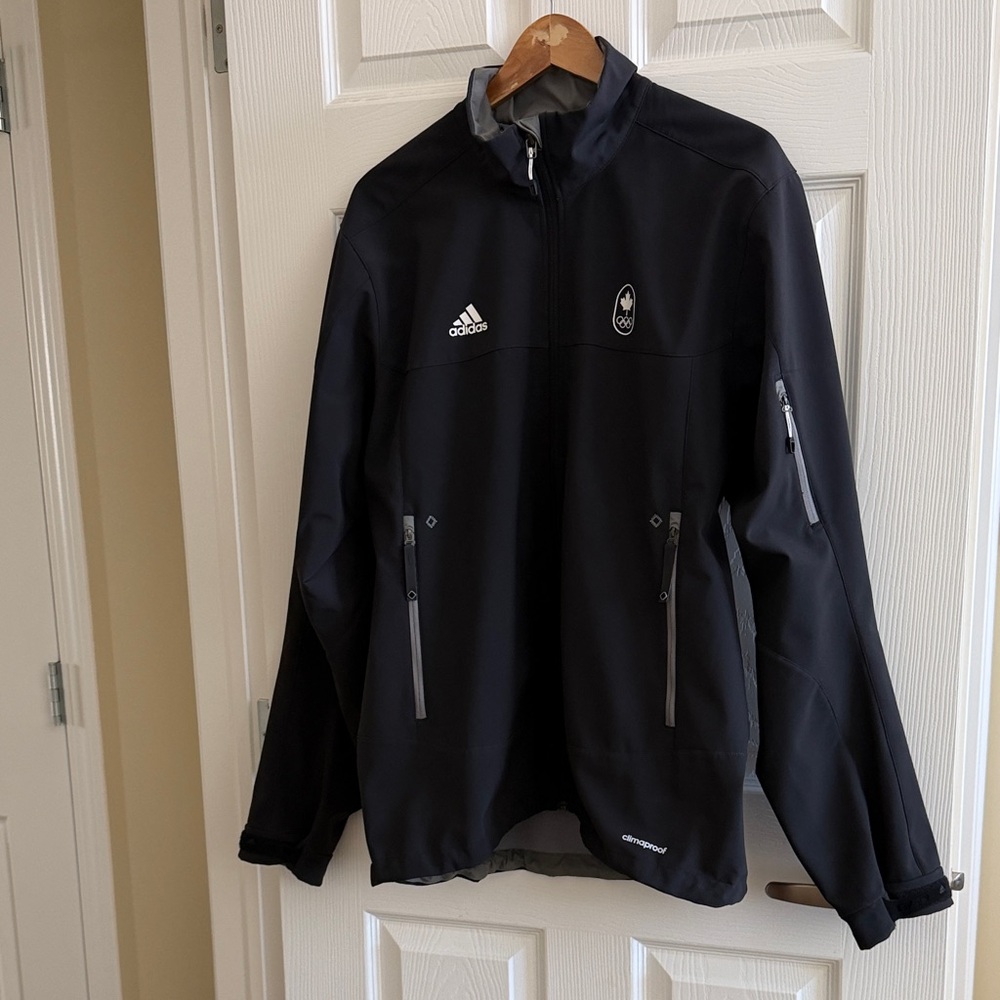 adidas Men’s Canada Olympic Jacket with Zip Pockets